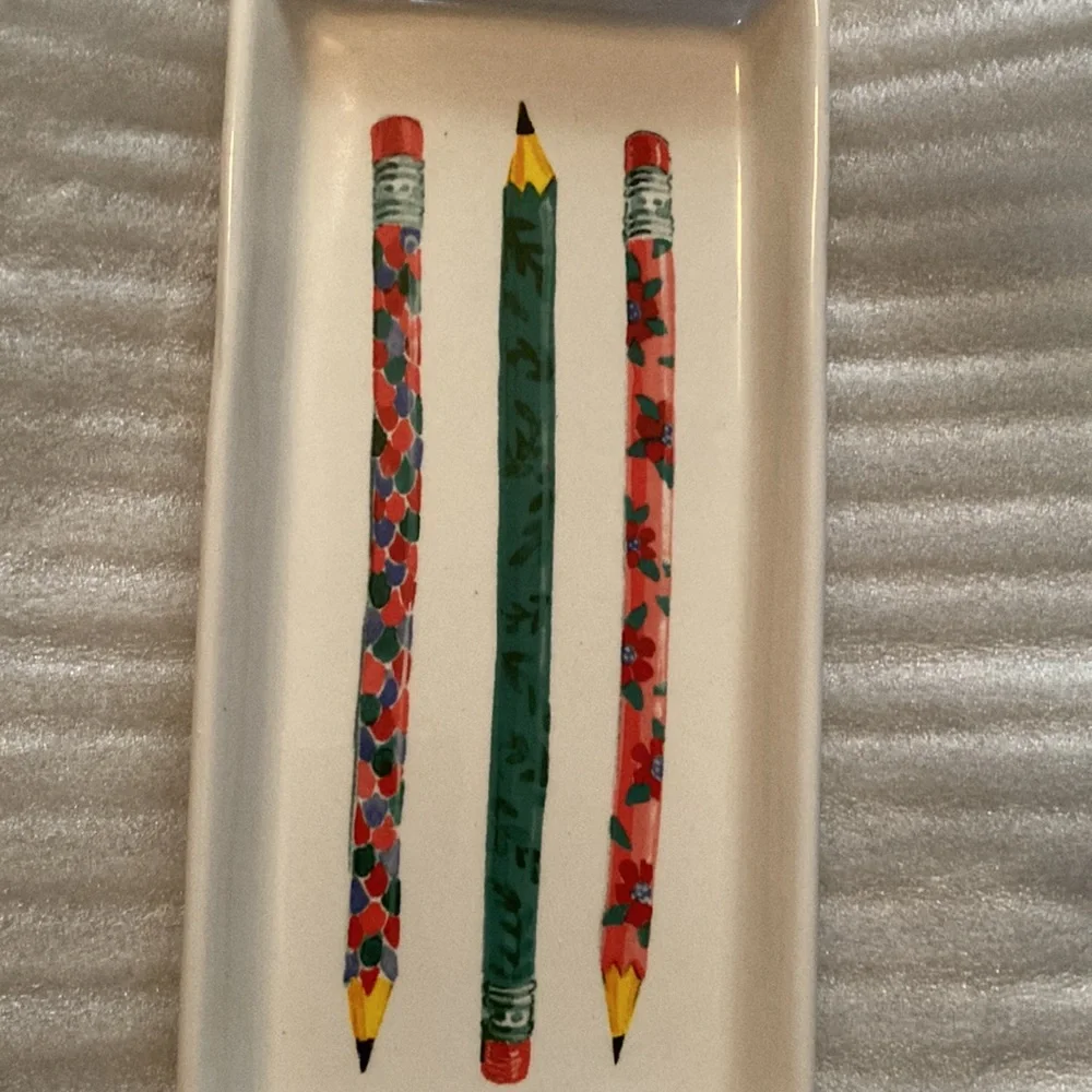 Rae Dunn Artisan Collection Ceramic Pencil Tray
